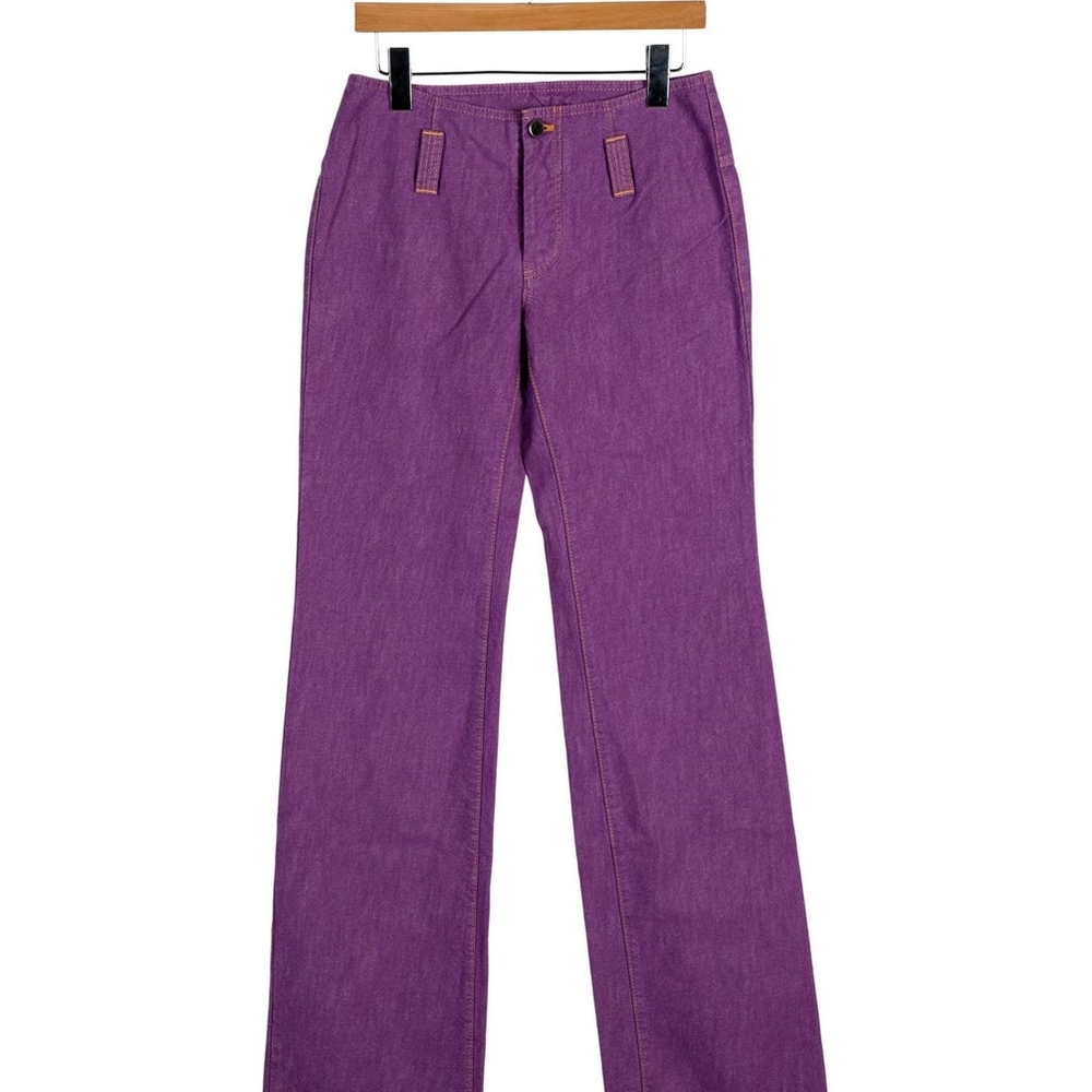 Vibrant Purple Straight Leg Jeans
